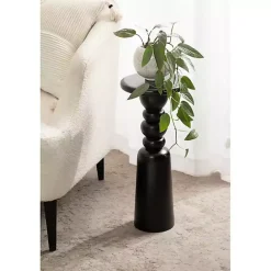 Sale Kirklands Home Modern Tirollo Accent Table Black