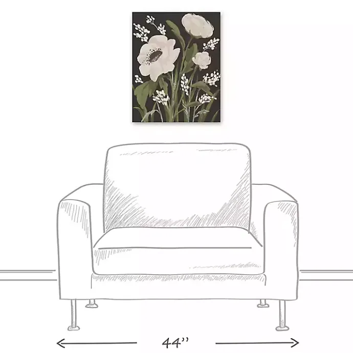 New Kirklands Home Modern Farmhouse Floral I Canvas Art Print