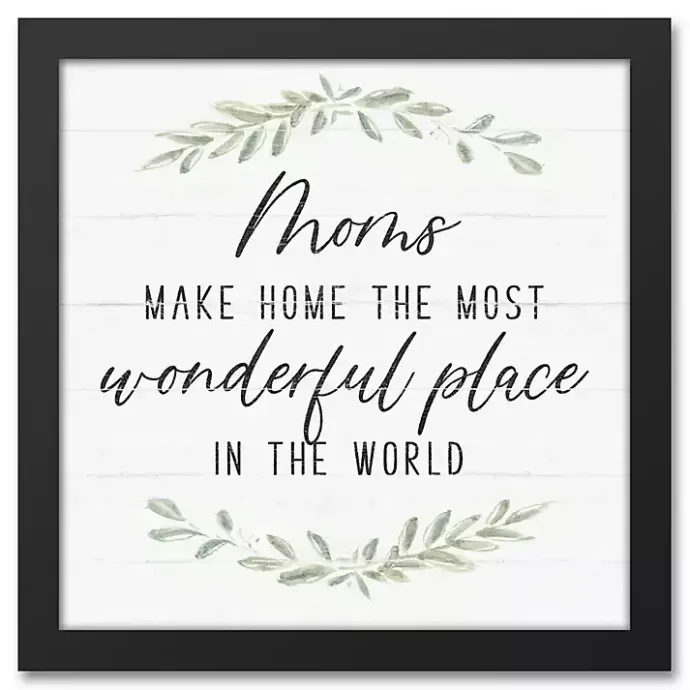 Online Kirklands Home Mom Make Home Wonderful Framed Canvas Print