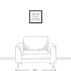 Clearance Kirklands Home Mom Turns a House into a Home Framed Canvas Print