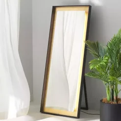 Outlet Kirklands Home Montauk LED Full Length Mirror Gold