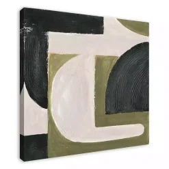 New Kirklands Home Moody Green Shapes I Canvas Art Print