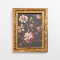 Hot Kirklands Home Moody Mixed Floral Framed Art Print