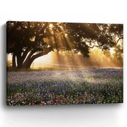 Best Kirklands Home Morning Meadow Giclee Canvas Art Print, 48x36 in. Yellow