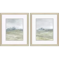 Best Kirklands Home Morning Mist Framed Canvas Art Prints, Set of 2