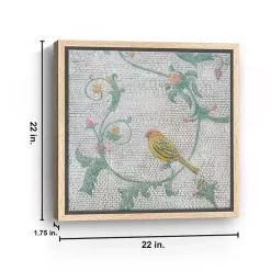 Discount Kirklands Home Mosaic Bird I Framed Canvas Art Print