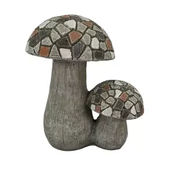 Online Kirklands Home Mosaic Mushrooms Outdoor Statue