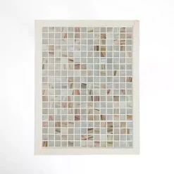 Best Kirklands Home Mosaic Tile White Wood C-Table Blue