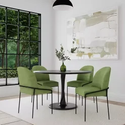 Online Kirklands Home Moss Velvet Metal Dining Chair Green