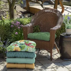 Online Kirklands Home Moss Leala 2-pc. Outdoor Wicker Chair Cushion Set Green