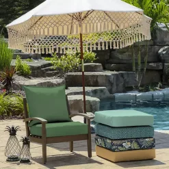 Sale Kirklands Home Moss Leala Texture Outdoor Deep Seat Cushions Green