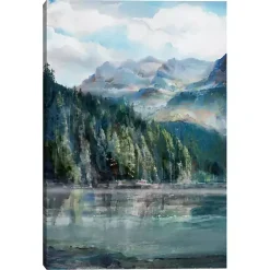 Hot Kirklands Home Mountain Lakes II Canvas Art Print