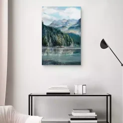 Hot Kirklands Home Mountain Lakes II Canvas Art Print
