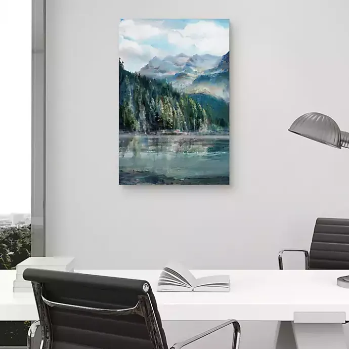 Hot Kirklands Home Mountain Lakes II Canvas Art Print
