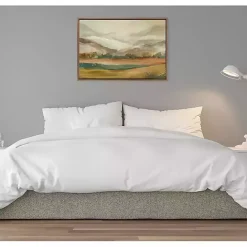 Hot Kirklands Home Mountainscape Framed Canvas Art Print Multi