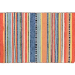 Sale Kirklands Home Multi Dhurri Stripe Indoor/Outdoor Scatter Rug