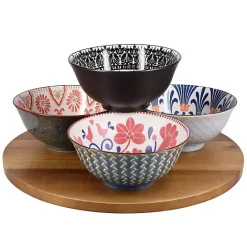Discount Kirklands Home Patterned Ceramic 8-pc. Bowl Set Multi