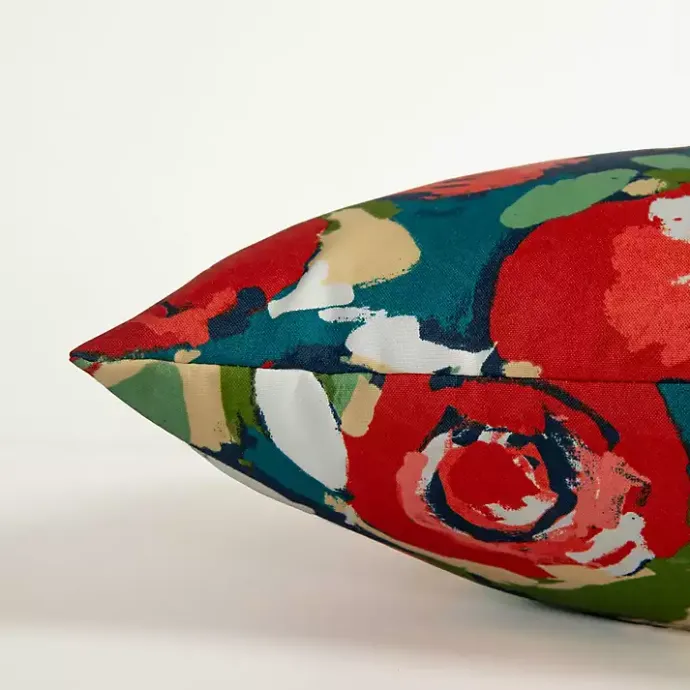 Discount Kirklands Home Multicolor Abstract Floral Outdoor Pillow, 22 in.