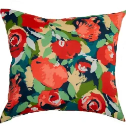 Discount Kirklands Home Multicolor Abstract Floral Outdoor Pillow, 22 in.