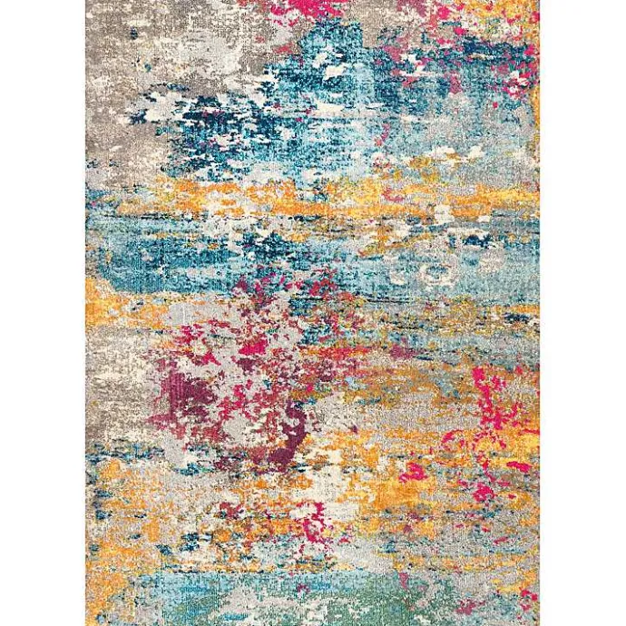 Clearance Kirklands Home color Abstract Pattern Area Rug, 7x10 Multi