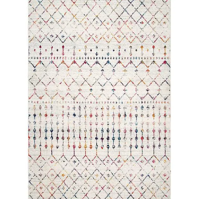 Clearance Kirklands Home color Blythe Moroccan Area Rug, 8x10 Multi