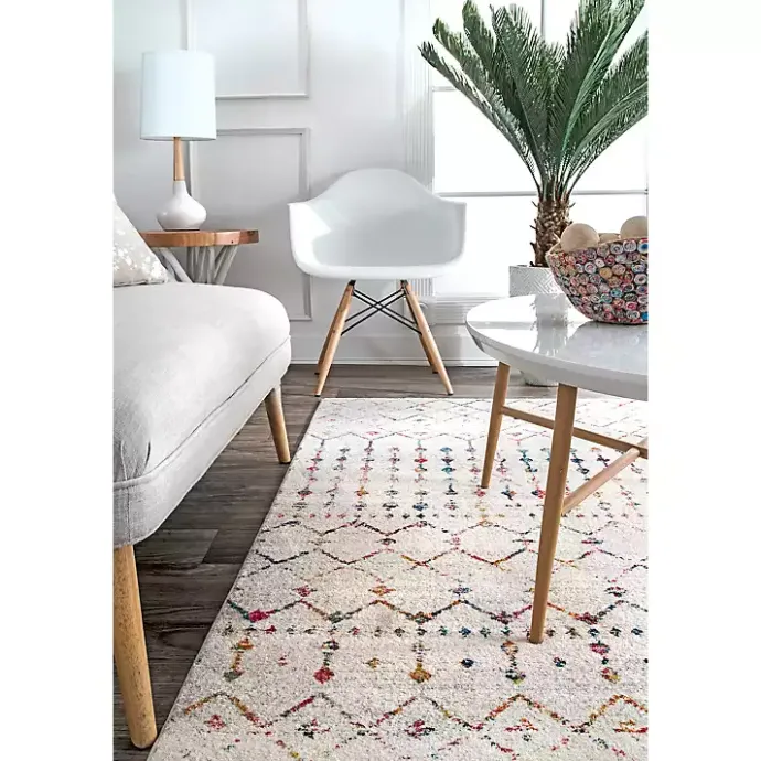 Clearance Kirklands Home color Blythe Moroccan Area Rug, 8x10 Multi