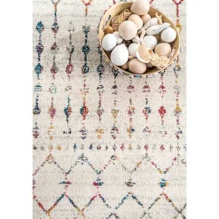 Clearance Kirklands Home color Blythe Moroccan Area Rug, 8x10 Multi