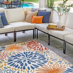 Clearance Kirklands Home Multicolor Burst Indoor/Outdoor Area Rug, 5x8