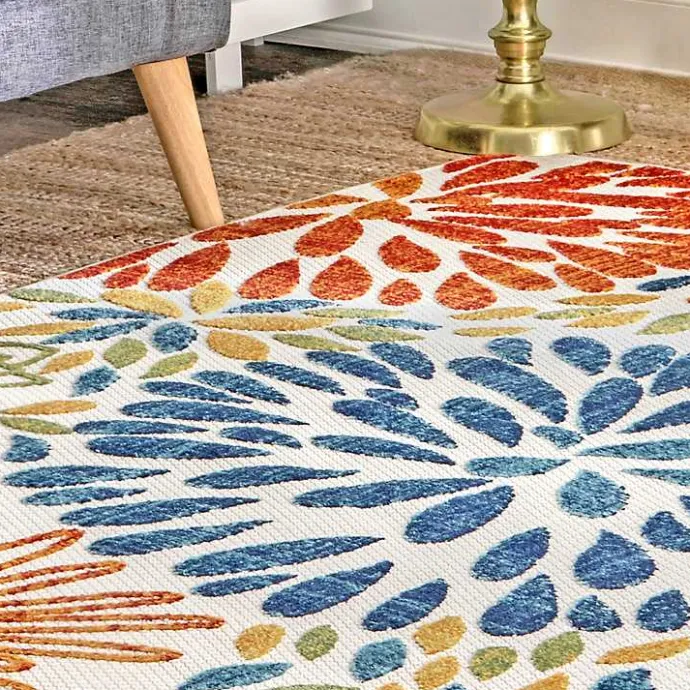 Outlet Kirklands Home color Burst Indoor/Outdoor Area Rug, 8x10 Multi