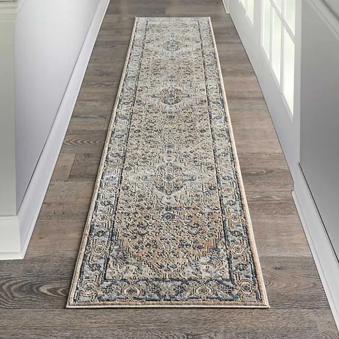 Best Kirklands Home Multicolor Nadia Medallion Runner, 2x10 Gray