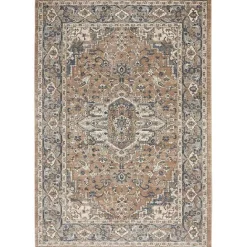 Outlet Kirklands Home Multicolor Nadia Medallion Area Rug, 4x6 Gray