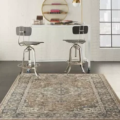 Outlet Kirklands Home Multicolor Nadia Medallion Area Rug, 4x6 Gray