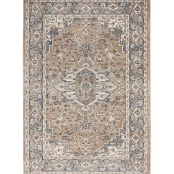 Kirklands Home Multicolor Nadia Medallion Area Rug, 5x7 Gray