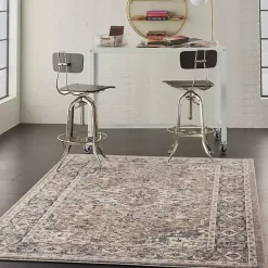 Kirklands Home Multicolor Nadia Medallion Area Rug, 5x7 Gray