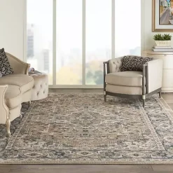 Outlet Kirklands Home Multicolor Nadia Medallion Area Rug, 8x10 Gray