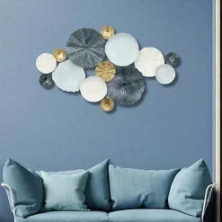 Clearance Kirklands Home Multicolor Round Panel Sasha Wall Plaque