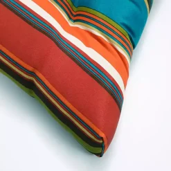 Sale Kirklands Home Multicolor Striped Outdoor Loveseat Cushion