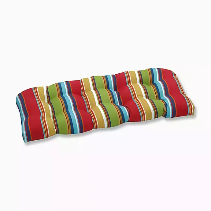 Kirklands Home color Striped Outdoor Bench Cushion Multi