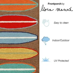 Online Kirklands Home color Surfboard Outdoor Accent Rug, 30x20 Multi
