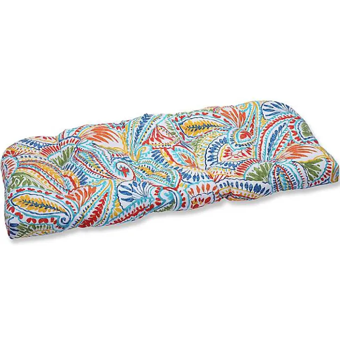 Hot Kirklands Home Multicolor Ummi Wicker Loveseat Cushion