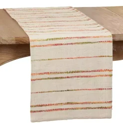 New Kirklands Home Multicolor Woven Lines Table Runner, 54 in.