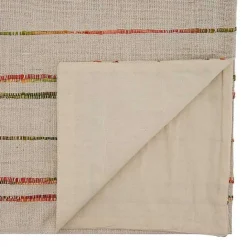 New Kirklands Home Multicolor Woven Lines Table Runner, 54 in.
