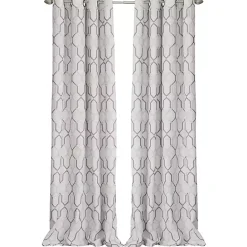 Outlet Kirklands Home Mushroom Interlock Single Curtain Panel, 84 in.
