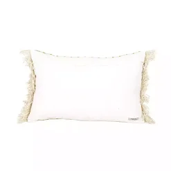 Kirklands Home Mustard Geometric Floral Indoor/Outdoor Pillow