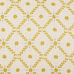 Kirklands Home Mustard Geometric Floral Indoor/Outdoor Pillow
