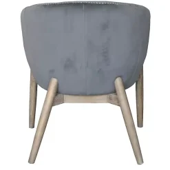 Online Kirklands Home Nadia Velvet Club Chair Gray