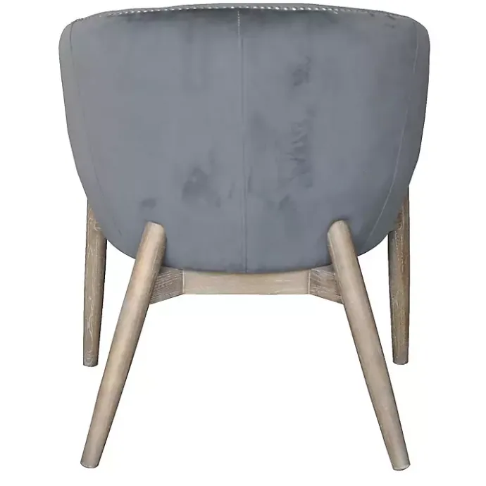 Online Kirklands Home Nadia Velvet Club Chair Gray
