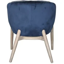 Online Kirklands Home Nadia Navy Velvet Club Chair Blue