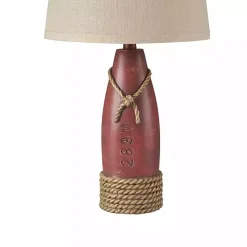 Outlet Kirklands Home Nantucket Red Buoy Table Lamp Tan