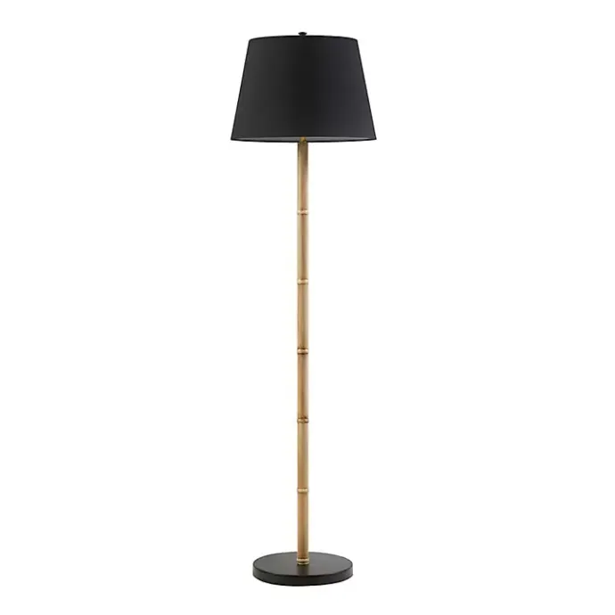 Kirklands Home Nassau Bamboo Martha Stewart Floor Lamp Black